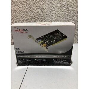 Rocketfish 5,1 Channel  PCI Sound Card High-Quality 3D Surround Sound Windows